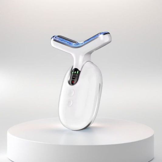 Appareil de luminothérapie menton et cou: Radiofréquence & EMS - Ma Lumière Rouge®