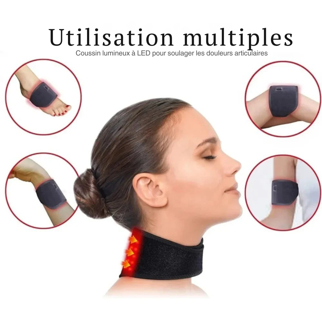 Bandeau LED de relaxation à Lumière Rouge: Soulagement Muscles et Articulations - Ma Lumière Rouge®