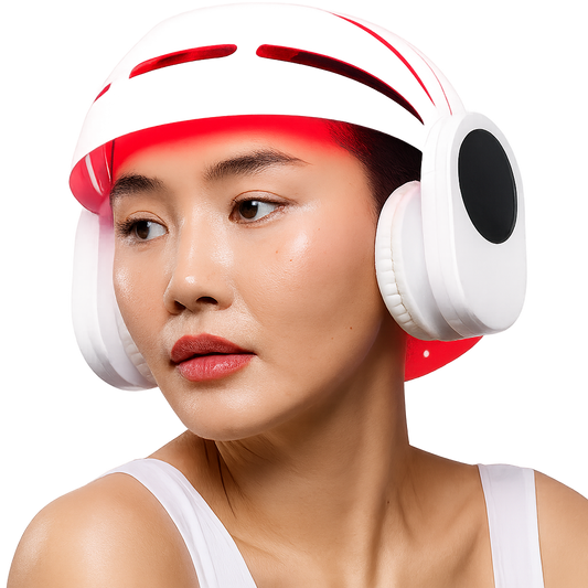 Casque LED pour Repousse Cheveux: Luminothérapie Capillaire - Ma Lumière Rouge®