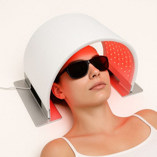 Dôme LED Chromothérapie Visage & Corps: Soins Cutanés et Relaxation - Ma Lumière Rouge®