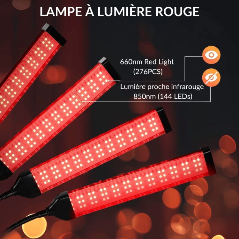 Lampe Luminothérapie à bras articulés: Bien-être et Soulagement - Ma Lumière Rouge®
