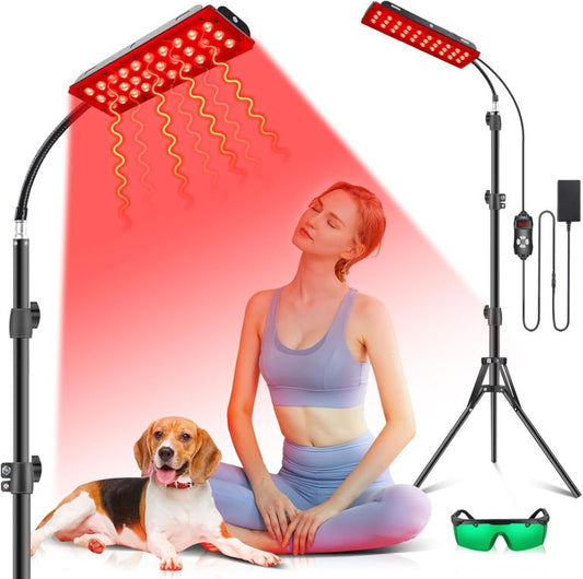 Panneau de Luminothérapie sur Trépied: Régénération Cutanée et Détente Musculaire - Ma Lumière Rouge®