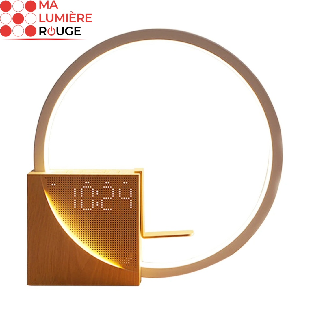 Réveil Luminothérapie avec Bruit Blanc: Simulateur d’Aube Naturel - Ma Lumière Rouge®