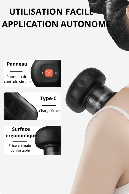 Ventouse chauffante de Luminothérapie: Récupération musculaire et Circulation Sanguine - Ma Lumière Rouge®