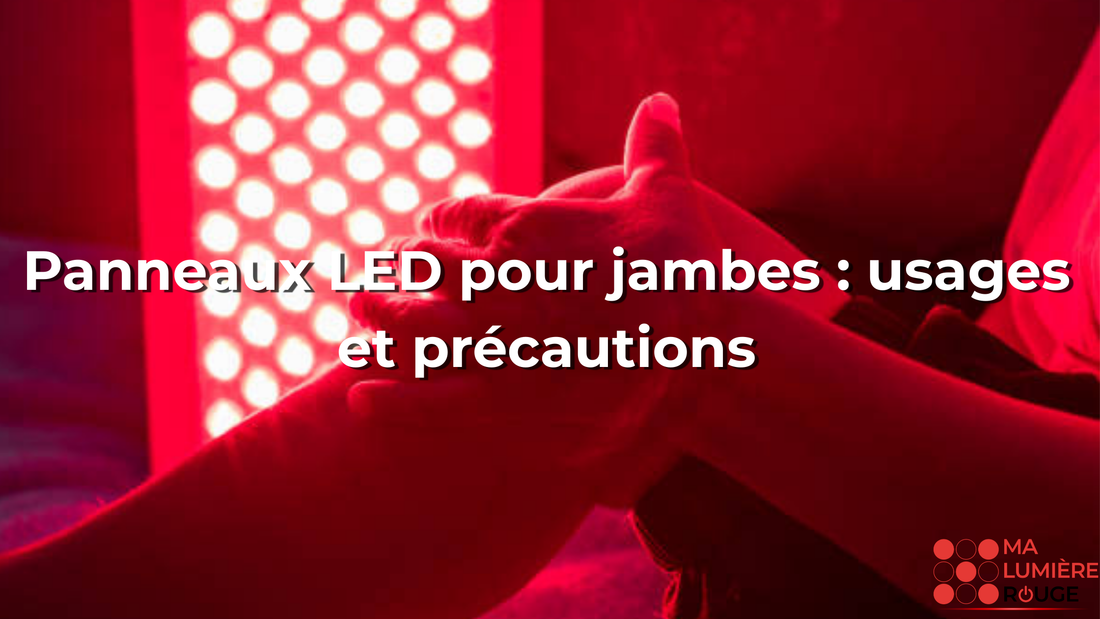 Panneaux LED pour jambes : usages et précautions