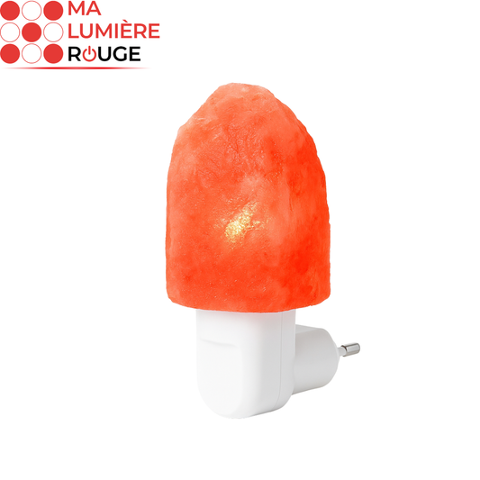 Ampoule de Luminothérapie en Pierre Naturelle: Sommeil, Relaxation et Bien-être Nocturne - Ma Lumière Rouge®