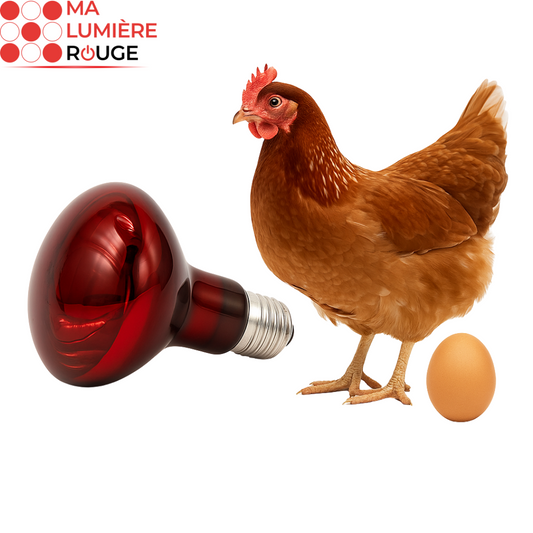 Ampoule de Luminothérapie pour Volailles - Ma Lumière Rouge®