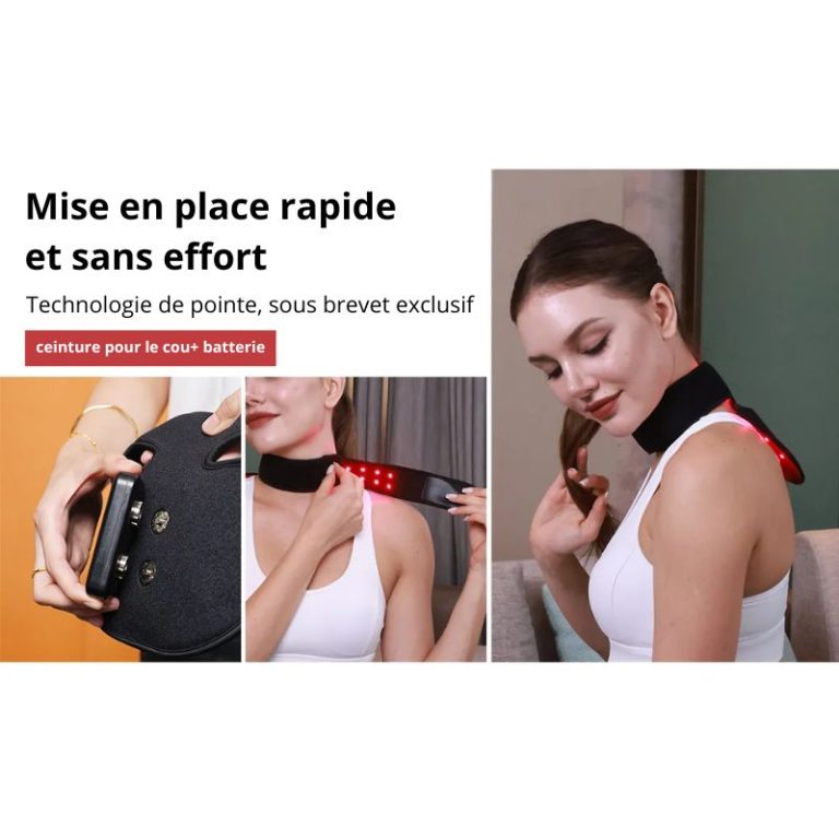 Appareil Luminothérapie pour Rides Cou & Décolleté: Raffermissement Naturel - Ma Lumière Rouge®