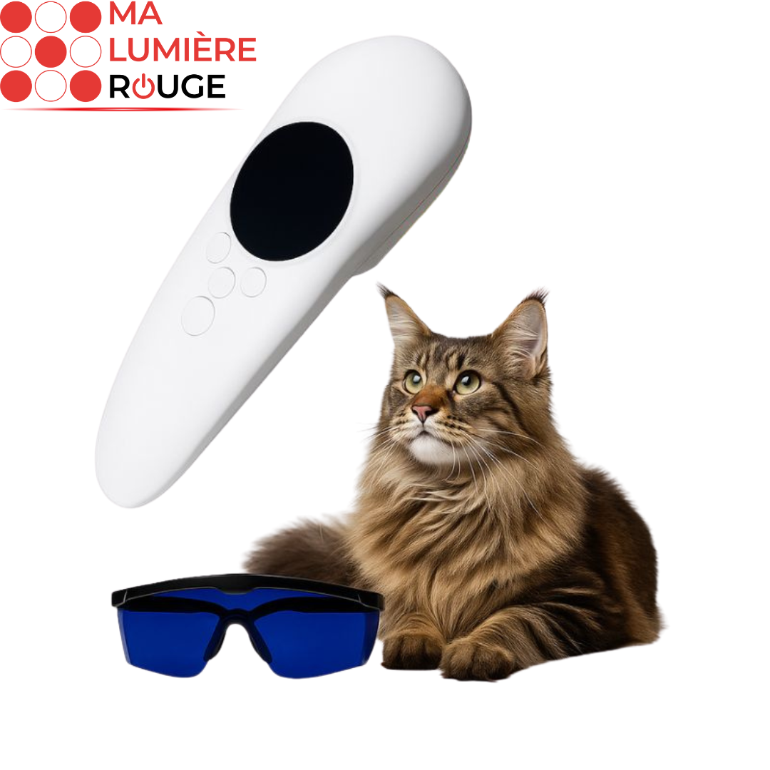Appareil de Thérapie Laser pour Chats: Soulagement de la Douleur et Bien-Être Articulaire - Ma Lumière Rouge®