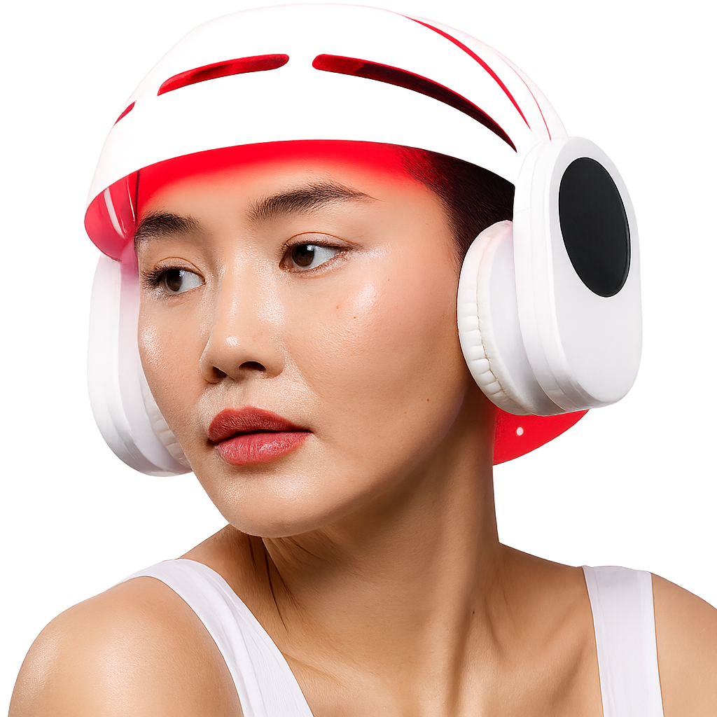 Casque LED pour Repousse Cheveux: Luminothérapie Capillaire - Ma Lumière Rouge®