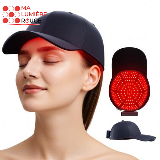 Casquette Luminothérapie anti-chute cheveux - Ma Lumière Rouge®