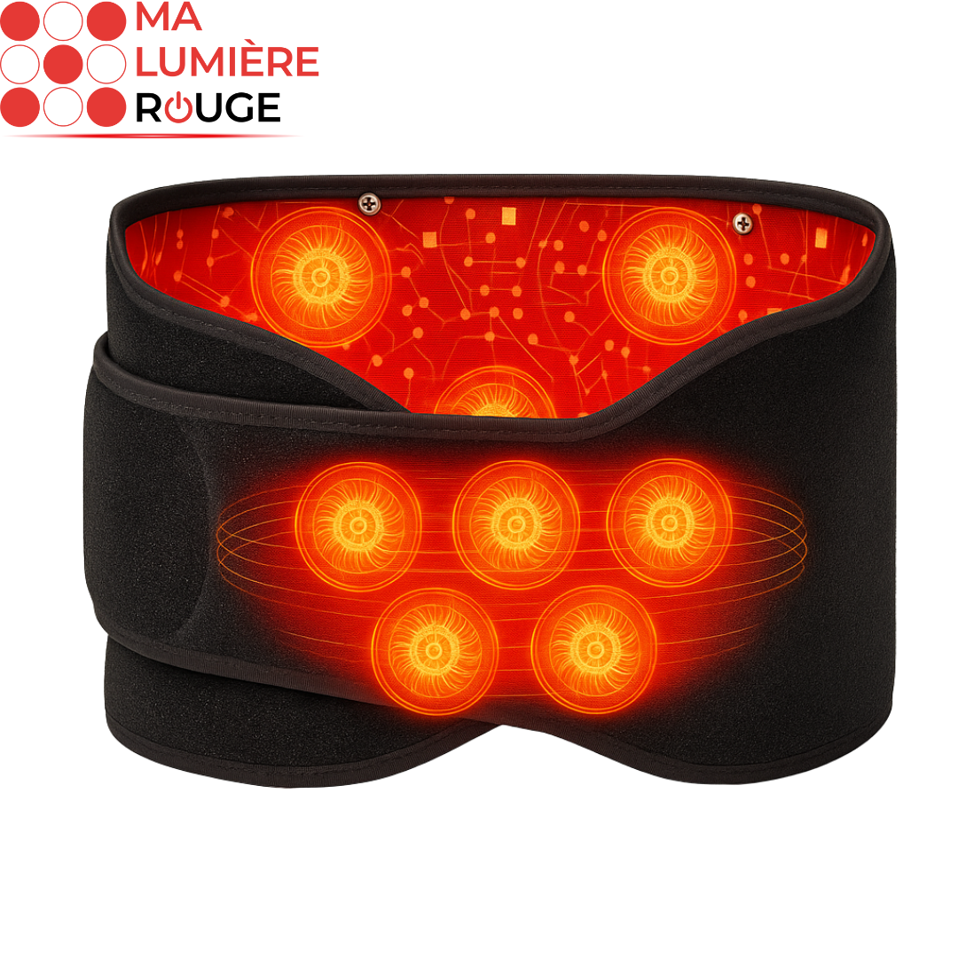Ceinture de Luminothérapie: Soulagement Douleurs Dos et Lombaires - Ma Lumière Rouge®