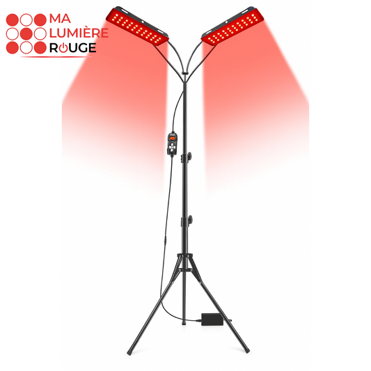 Lampe Luminothérapie à Double Panneau: Soin Peau et Récupération Musculaire- Ma Lumière Rouge®