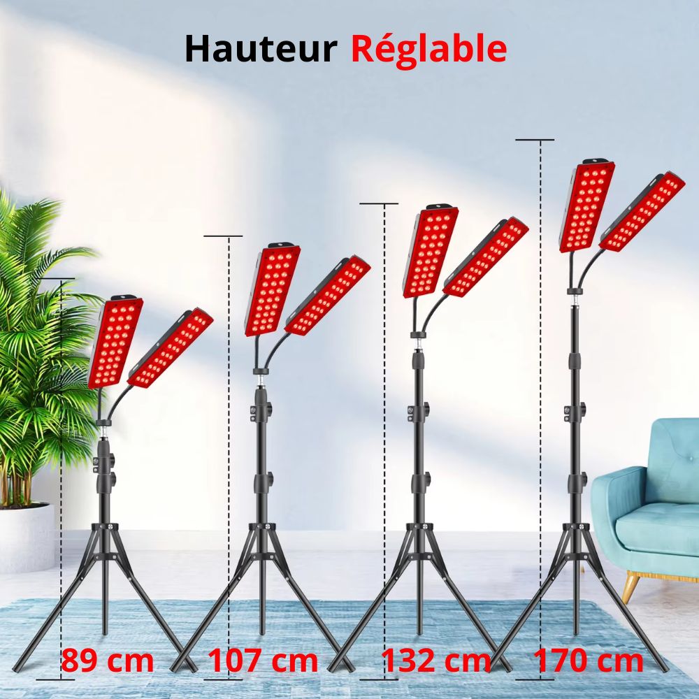 Lampe Luminothérapie à Double Panneau: Soin Peau et Récupération Musculaire- Ma Lumière Rouge®