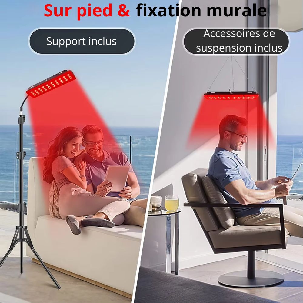 Lampe Luminothérapie à Double Panneau: Soin Peau et Récupération Musculaire- Ma Lumière Rouge®