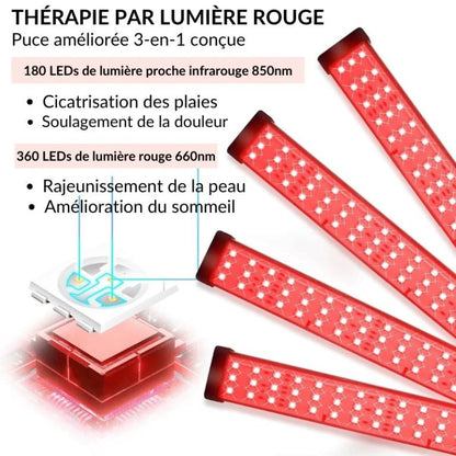 Lampe Luminothérapie à bras articulés: Bien-être et Soulagement - Ma Lumière Rouge®