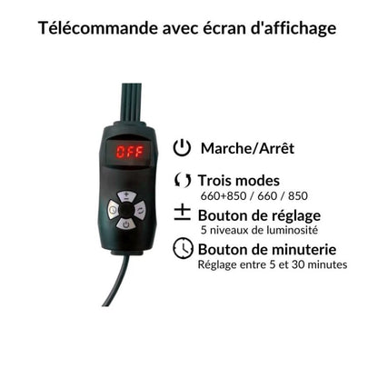 Lampe Luminothérapie à bras articulés: Bien-être et Soulagement - Ma Lumière Rouge®