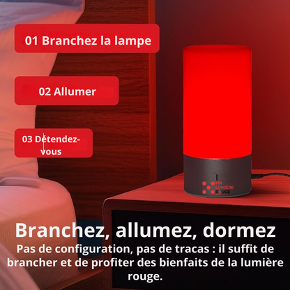 Lampe de Luminothérapie 670nm: Améliore Sommeil et Favorise Production de Mélatonine - Ma Lumière Rouge®