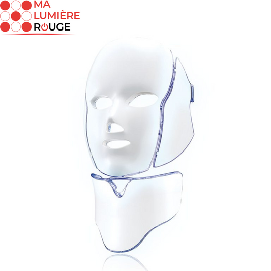 Masque LED Visage et Cou: Photothérapie Anti-Âge - Ma Lumière Rouge®