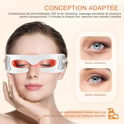 Masque LED pour les yeux: Anti-âge, anti-cernes et soin des rides - Ma Lumière Rouge®