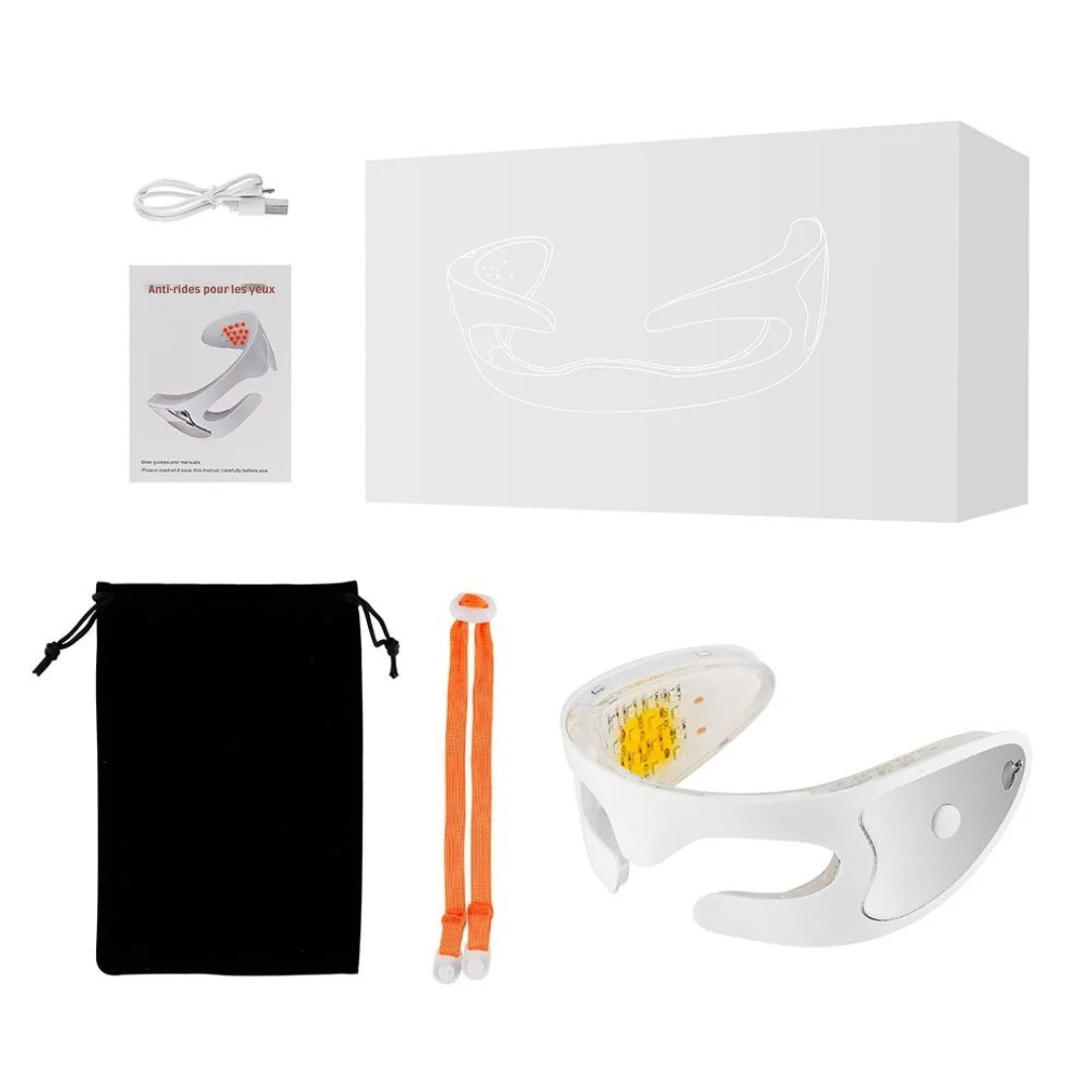Masque LED pour les yeux: Anti-âge, anti-cernes et soin des rides - Ma Lumière Rouge®