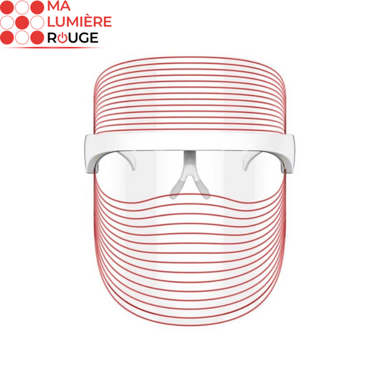 Masque de luminothérapie LED: Visage et Cou - Ma Lumière Rouge®