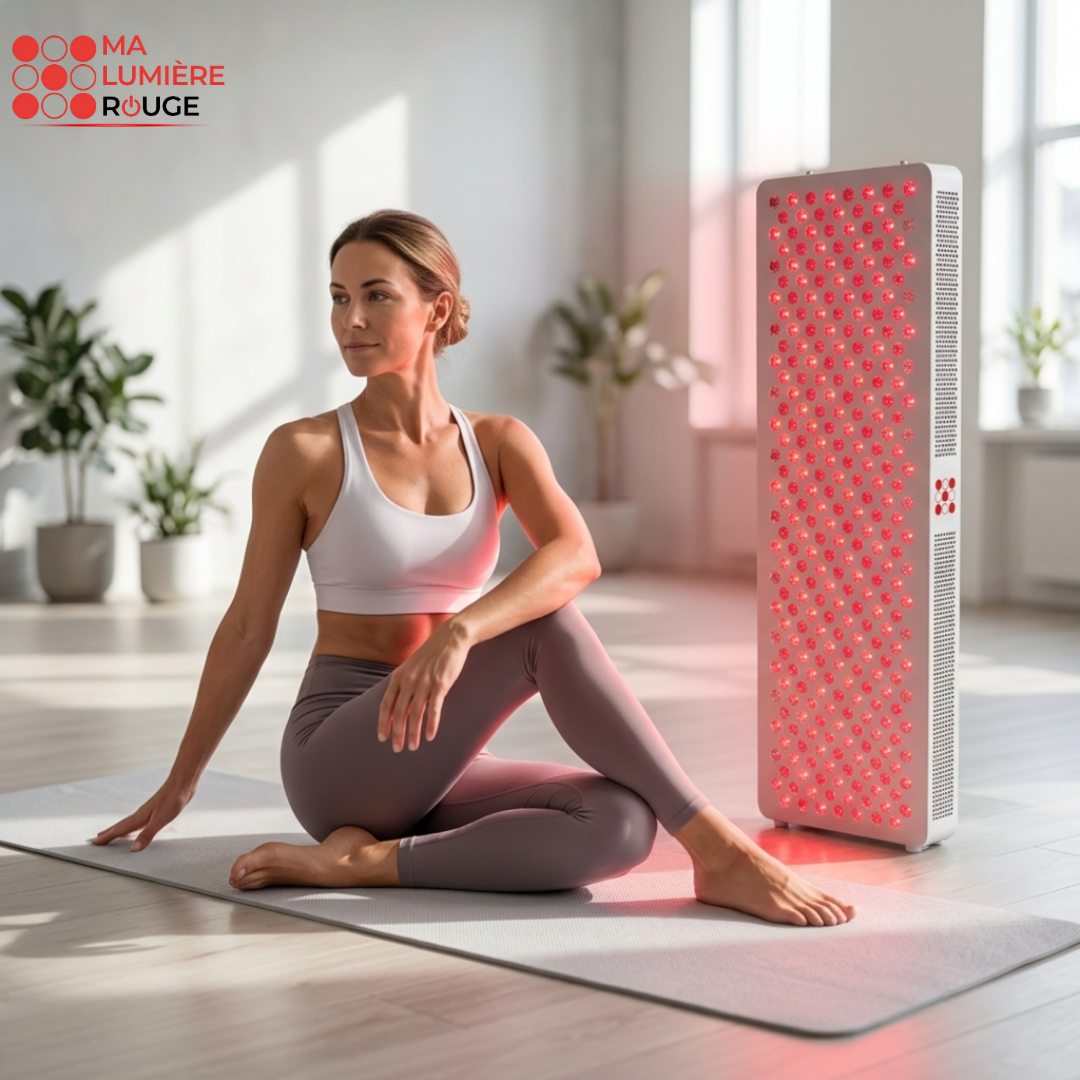 Panneau de Luminothérapie Corps Entier salle de sport: Soin Complet Peau, Muscles et Articulations - Ma Lumière Rouge®