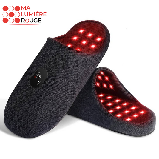 Pantoufles de Luminothérapie: Détente, Soulagement et Meilleure Circulation - Ma Lumière Rouge®