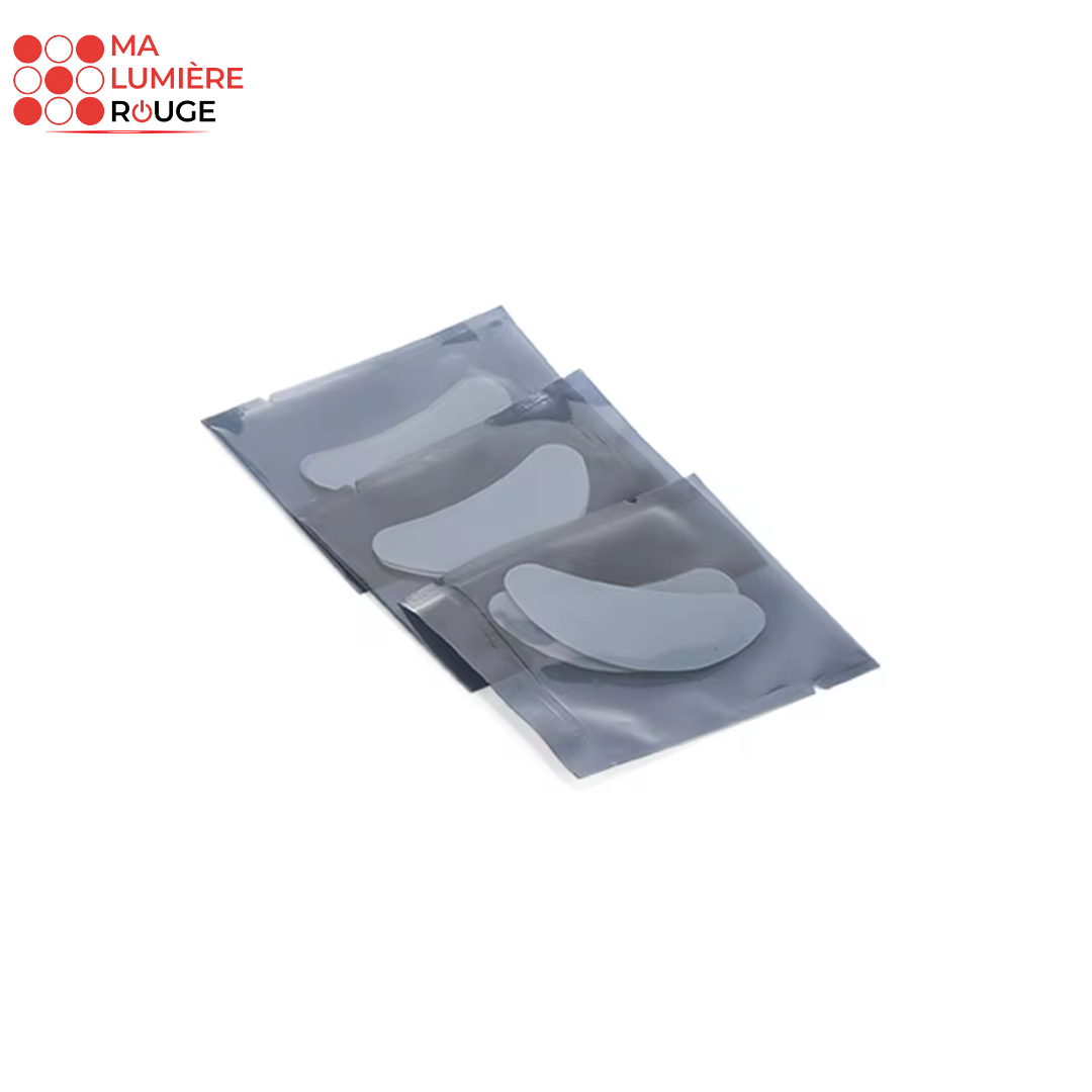 Patchs Gel Conducteurs pour Appareil de Luminothérapie Anti-Cernes LED - Ma Lumière Rouge®